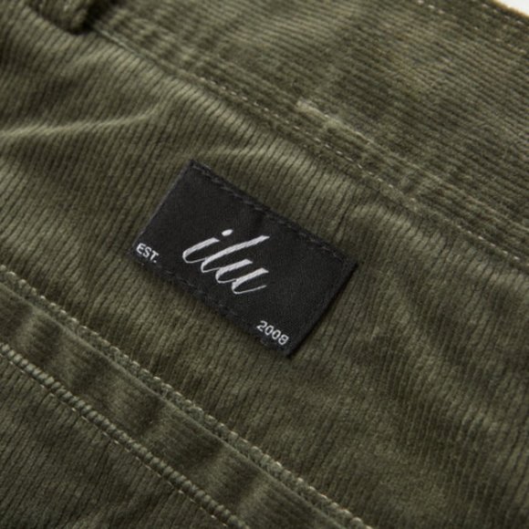 I Love Ugly Mens Kobe Pant in Moss Green Corduroy Size Medium - Picture 4 of 12